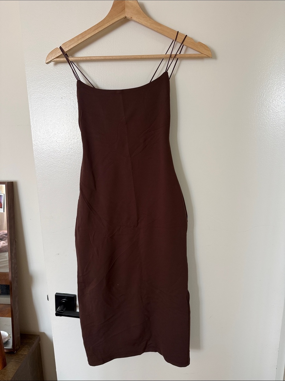 Aritzia Babaton Strappy Slip Dress — Brown